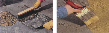 sweep up_debris and seal